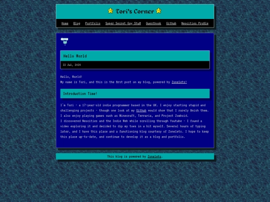 blog/posts/2024-07-22-Hello-World screenshot