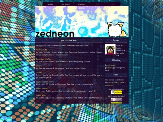 socials screenshot