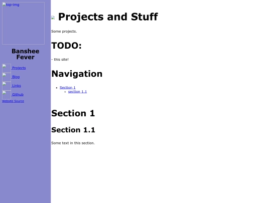 projects screenshot