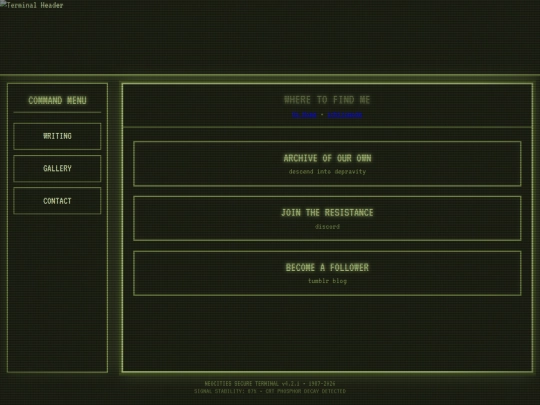 main/contact screenshot