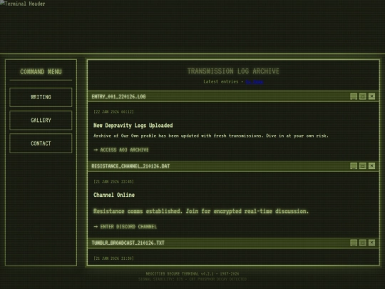 main/thoughts screenshot