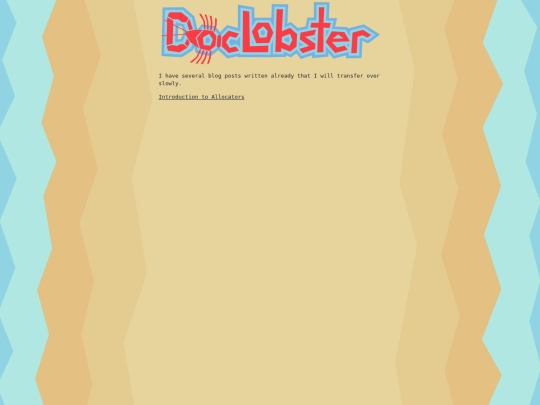Blog screenshot