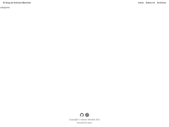categories screenshot