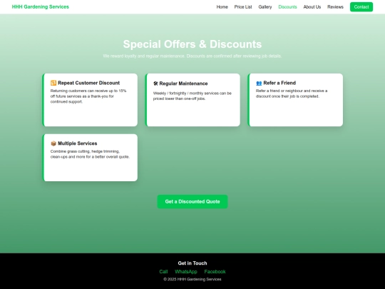 discounts screenshot