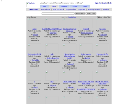 videos screenshot