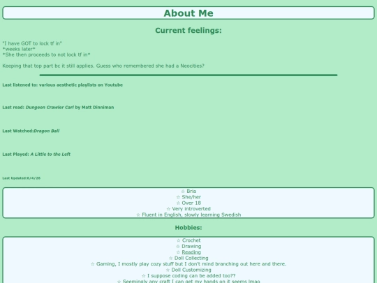 aboutme screenshot