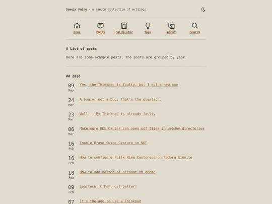 posts screenshot