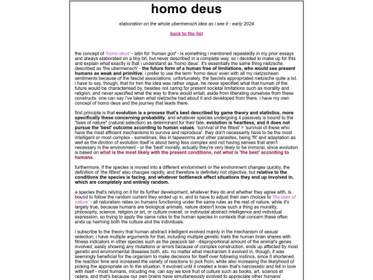 philosophy/homodeus screenshot