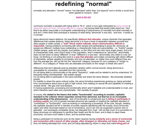 philosophy/normality screenshot