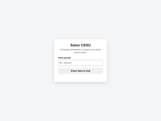 CHAT screenshot