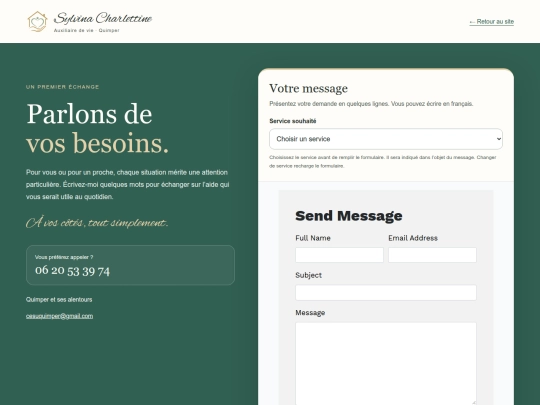 contact screenshot