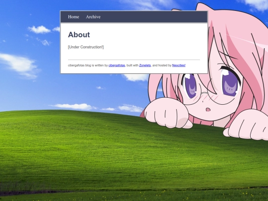 Blog/about screenshot