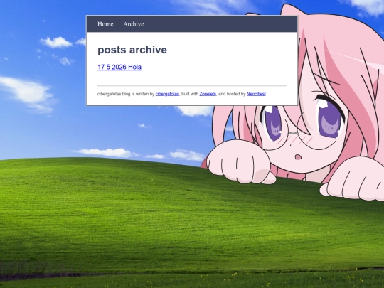 Blog/archive screenshot