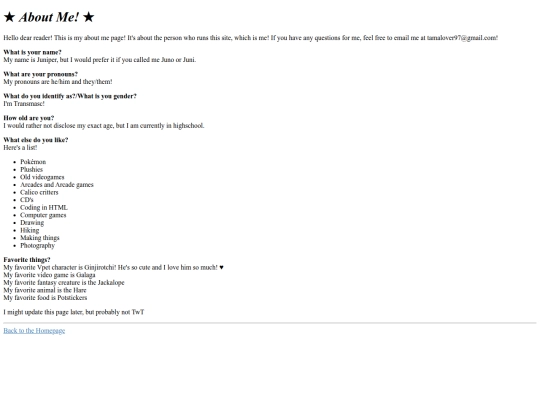 aboutmepage screenshot