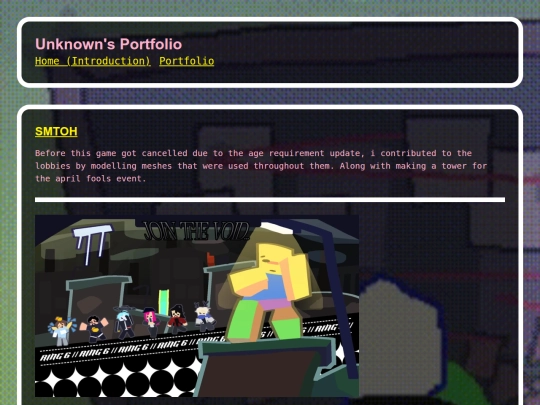 Portfolio screenshot
