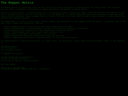 matrix screenshot