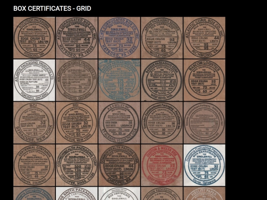 boxcertificatesgrid screenshot