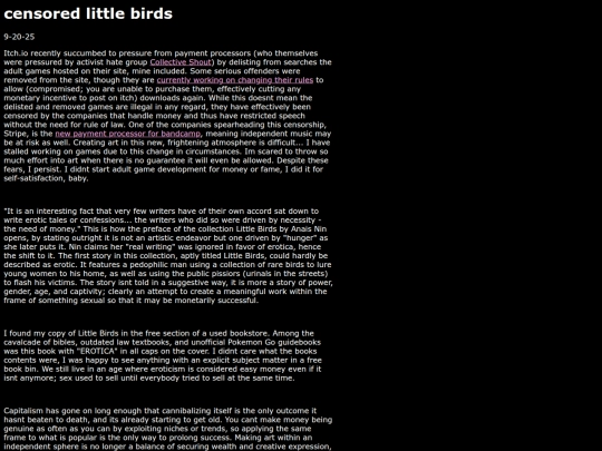 censoredlittlebirds screenshot