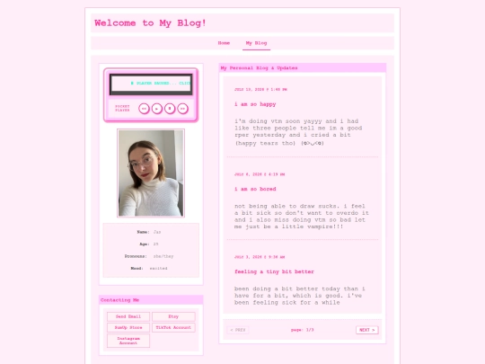 blog screenshot