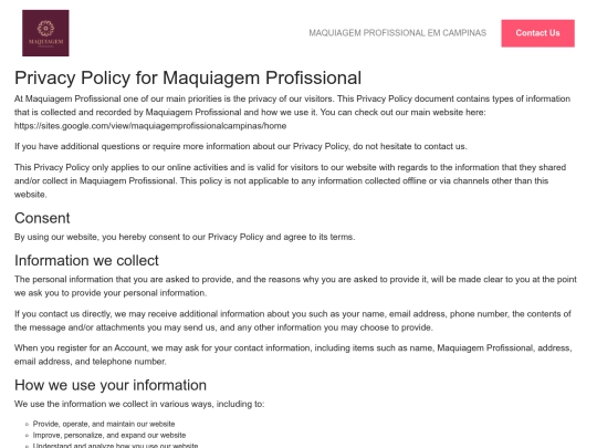 privacy-policy screenshot
