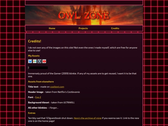 credits screenshot