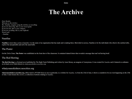archive screenshot