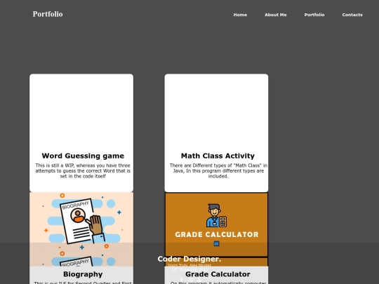 Porfolio screenshot