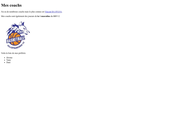 PAGE WEB/coach screenshot