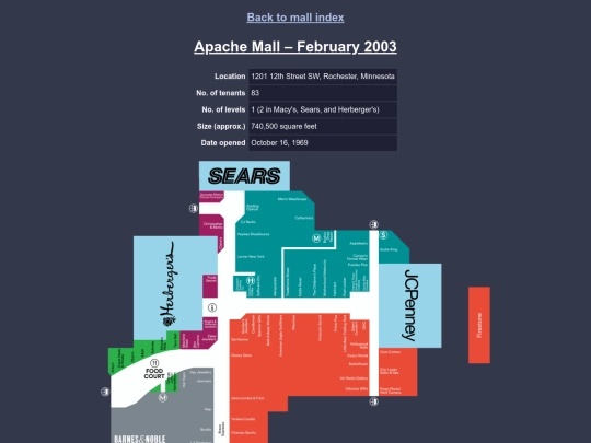 malls/apache_mall_2003 screenshot