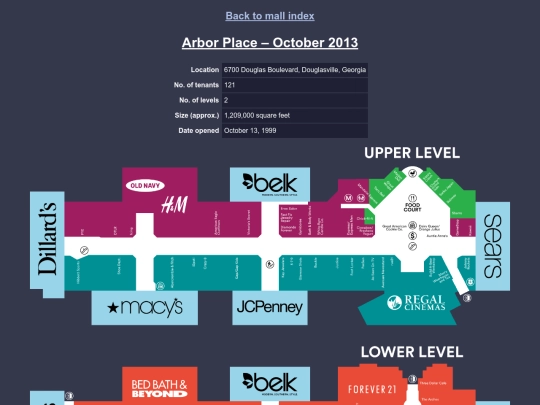 malls/arbor_place_2013 screenshot