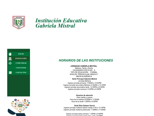 horarios screenshot