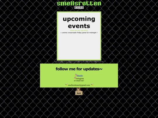 events screenshot