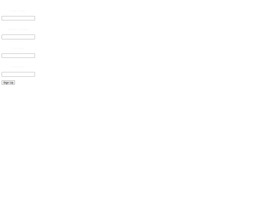 signup screenshot