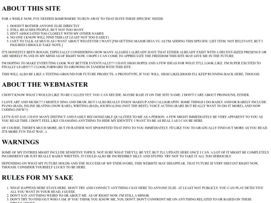 ABOUT screenshot
