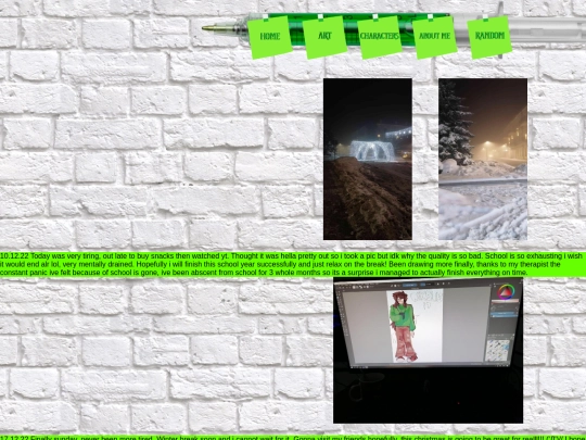 diary screenshot
