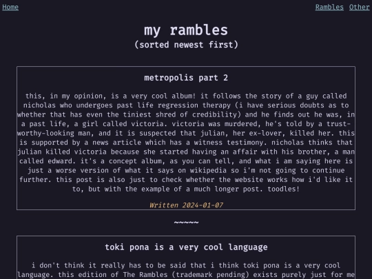 rambles screenshot