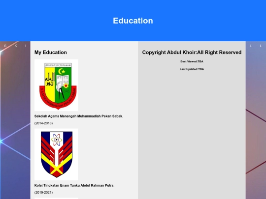 education screenshot