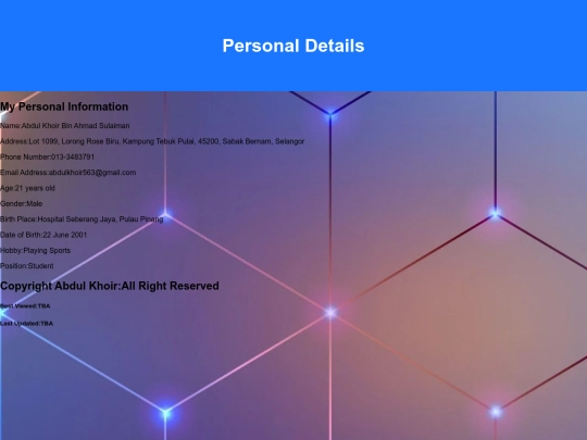 personaldetail screenshot