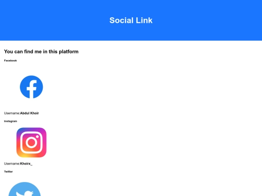 sociallink screenshot