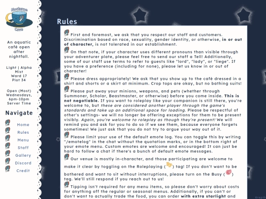 rules screenshot
