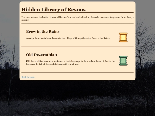 primordium/hidden-library screenshot