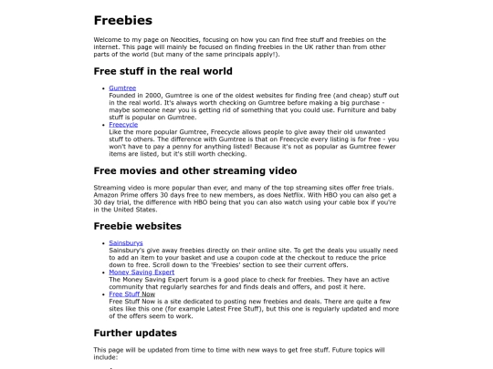 index screenshot