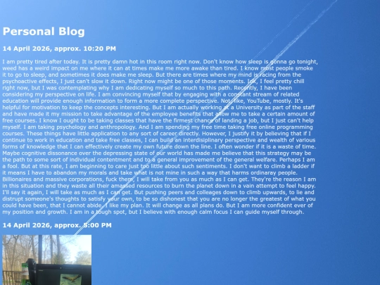 Personal_Blog screenshot