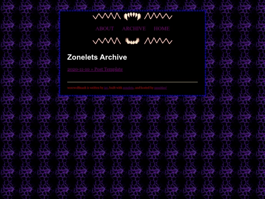 blog/archive screenshot
