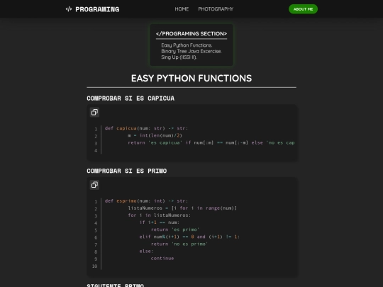 programming screenshot