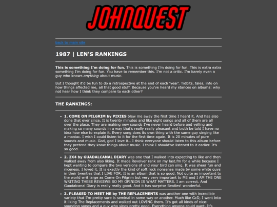 johnquest/1987 screenshot