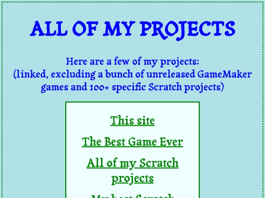 projects screenshot