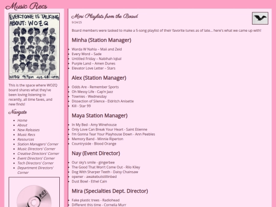 music_recs screenshot