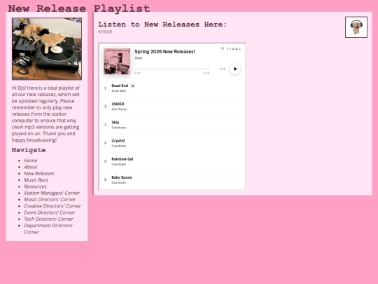 playlist screenshot