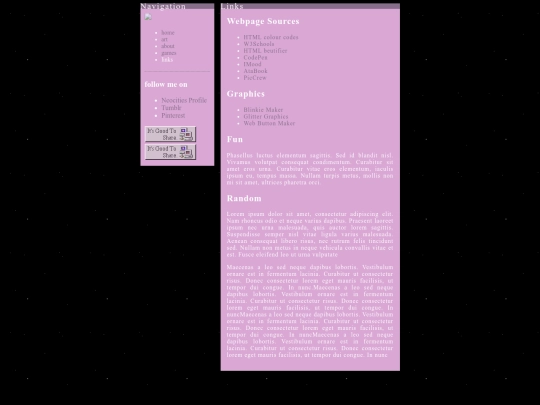 links screenshot